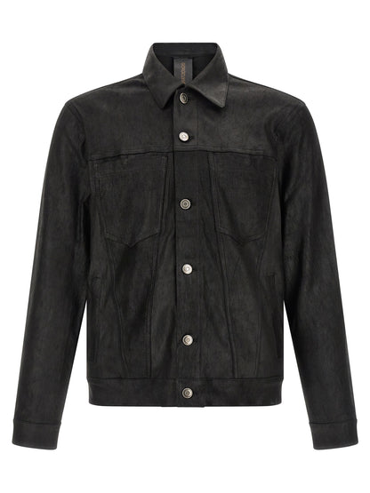 GIORGIO BRATO Black Lamb Leather Leather Jacket