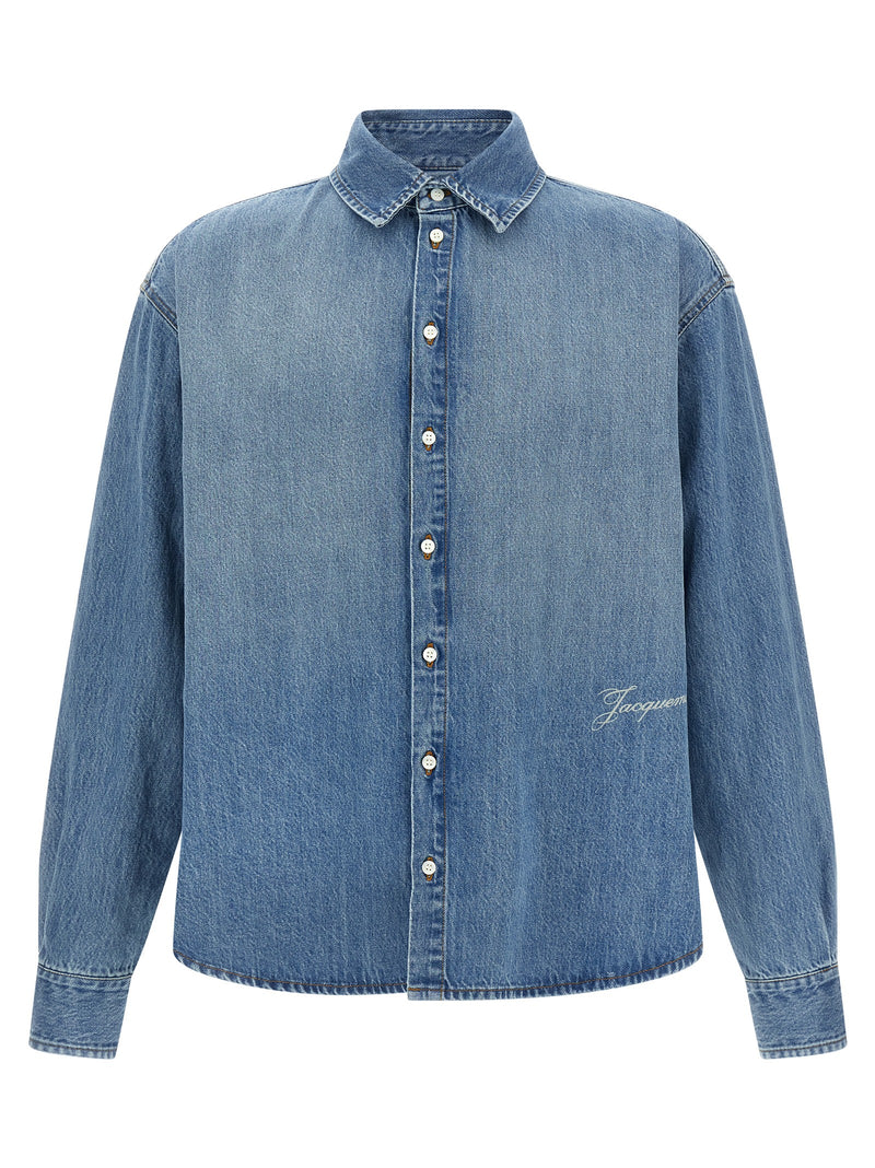 Jacquemus La Chemise De-Nîmes Simon - Blouse en Coton Bleu