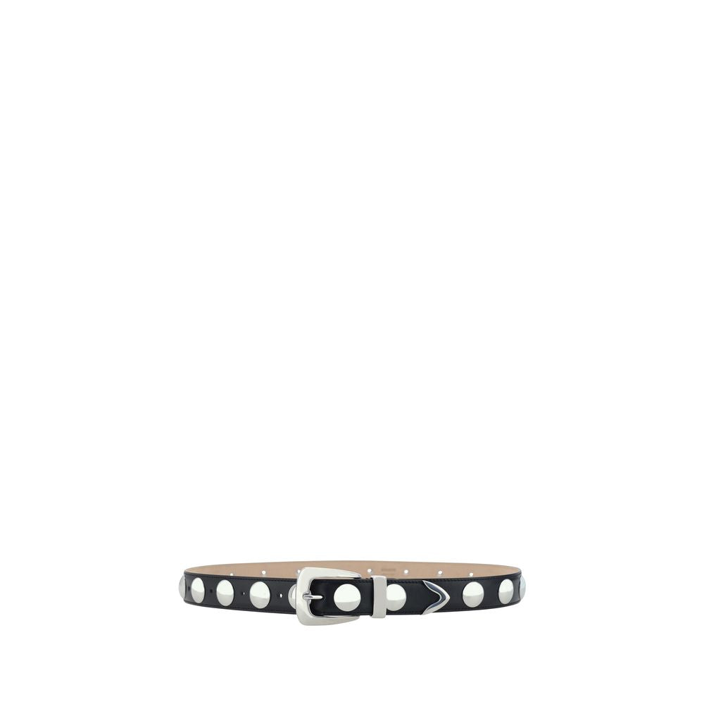 Khaite Black Calf Leather Benny Belt - Élégance et Style