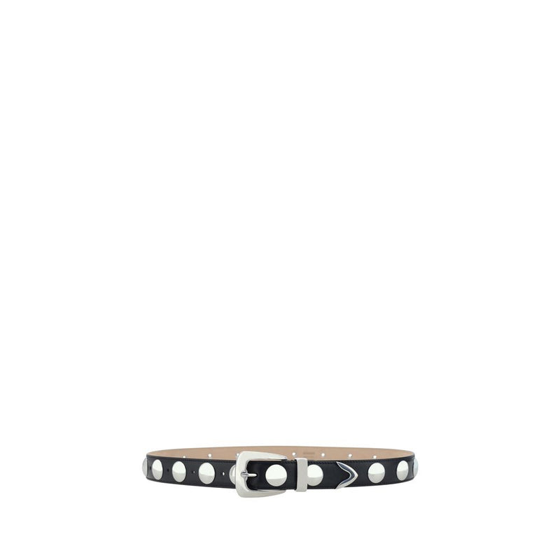 Khaite Black Calf Leather Benny Belt - Élégance et Style