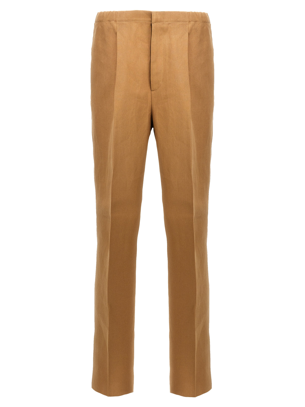 Fendi Pantalon décontracté beige en papier