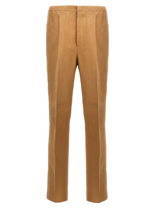 Fendi Beige Paper Casual Pants