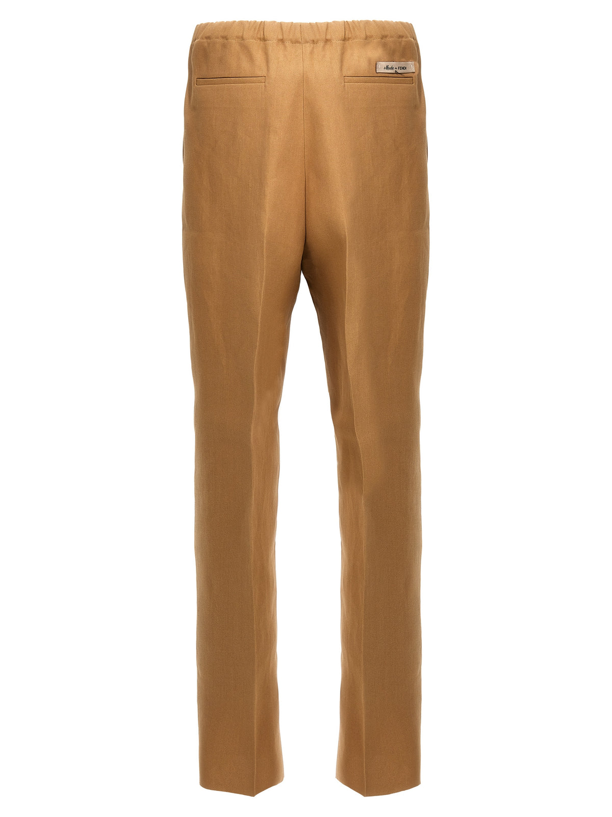Fendi Pantalon décontracté beige en papier