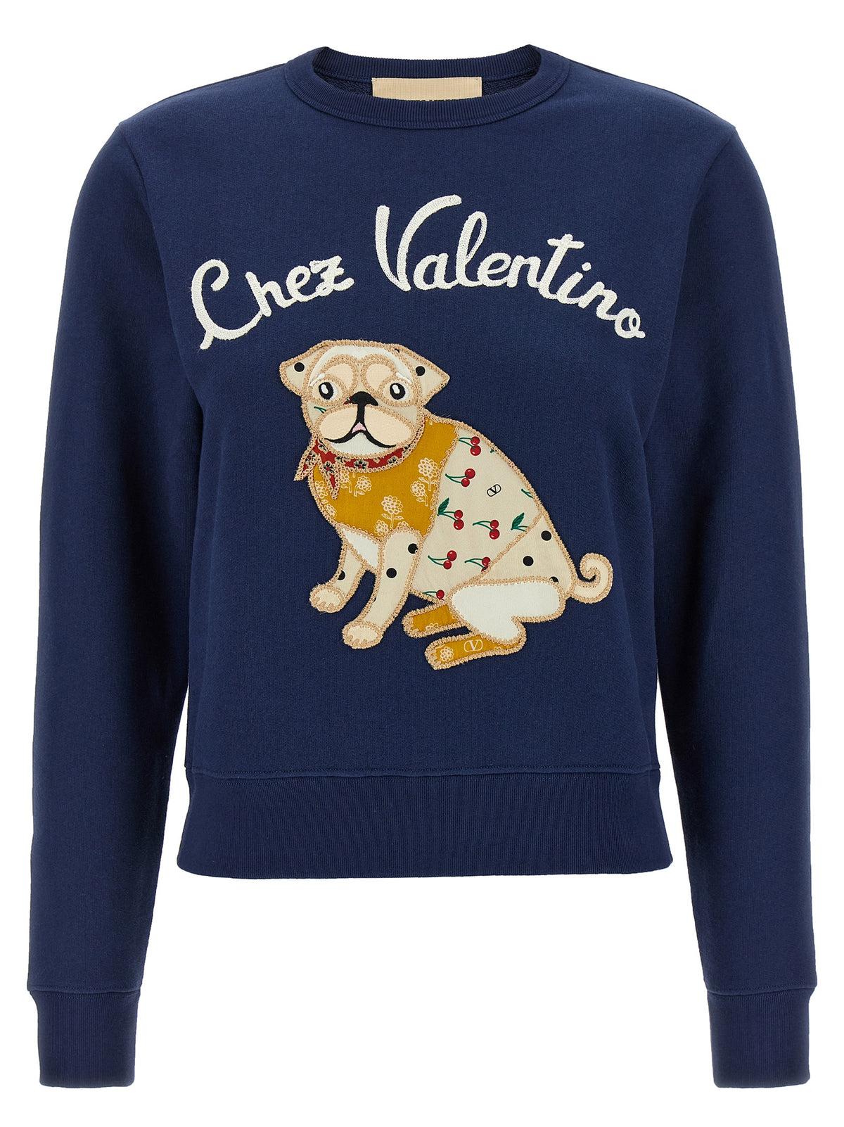 Sweat-shirt en coton bleu Valentino Garavani
