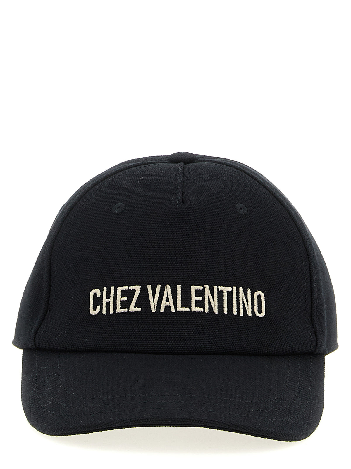 Valentino Garavani Black Cotton Cap (Baseball Hat)
