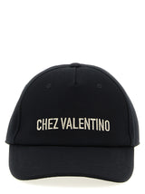 Valentino Garavani Black Cotton Cap (Baseball Hat)