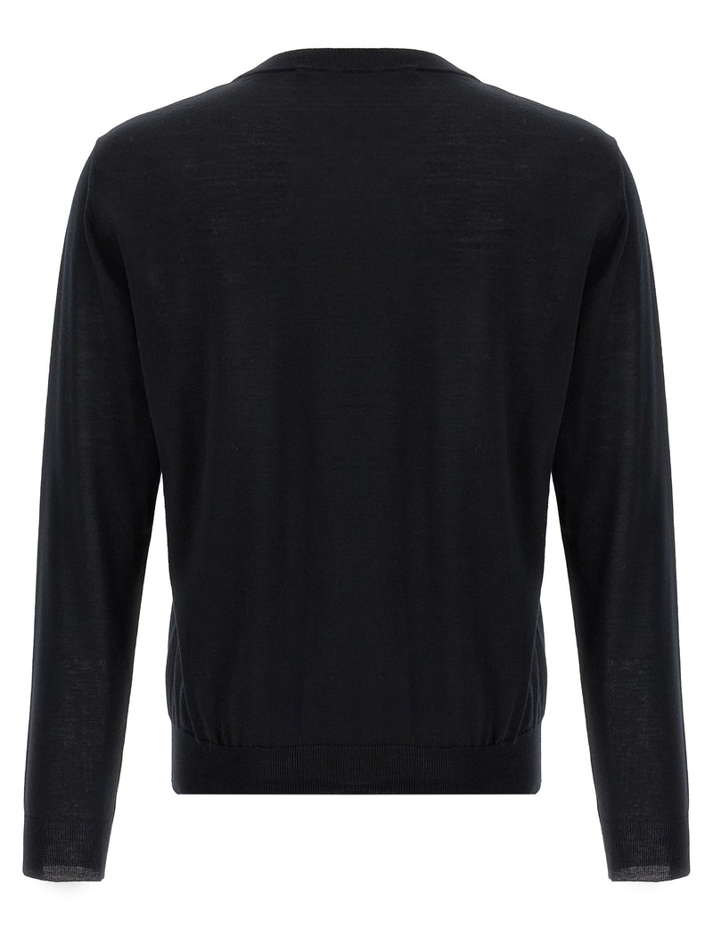 Valentino Garavani Black Virgin Wool Cardigan