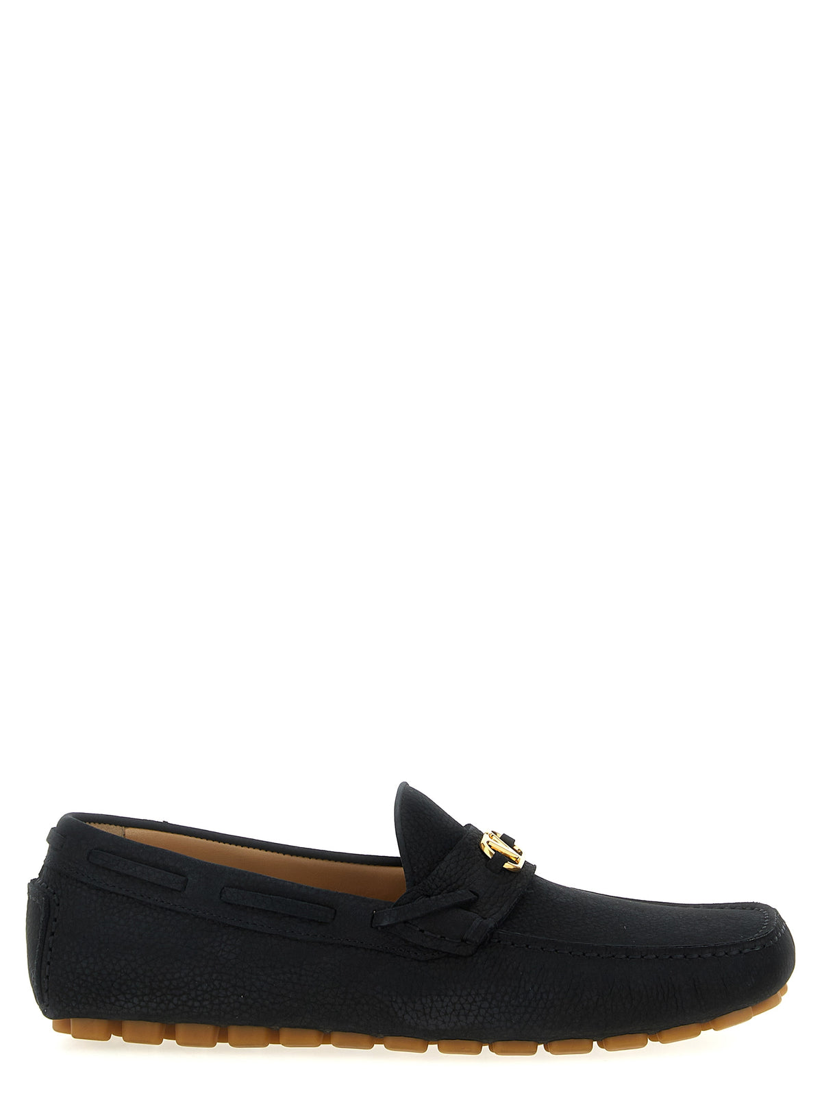 Mocassins Valentino Garavani en cuir de veau noir