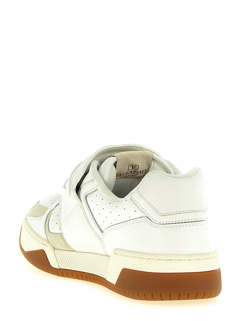 Baskets athlétiques Valentino Garavani en cuir blanc