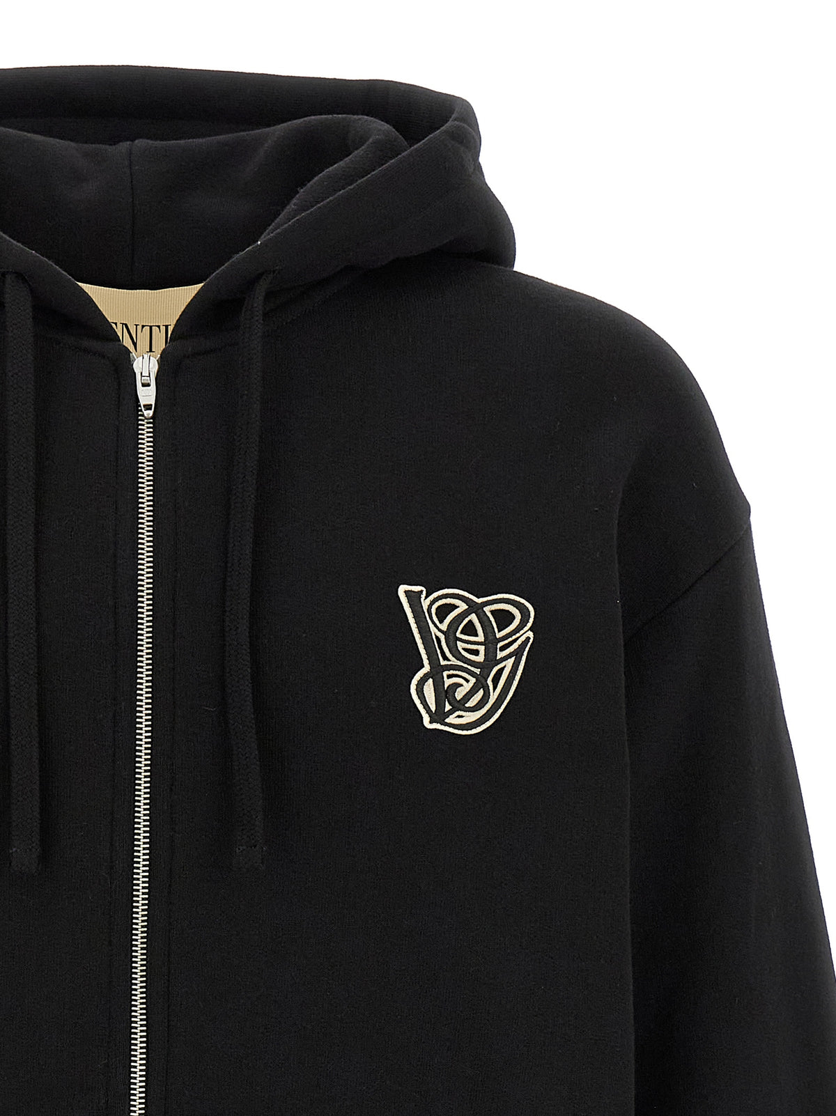 Valentino Garavani Black Cotton Sweatshirt