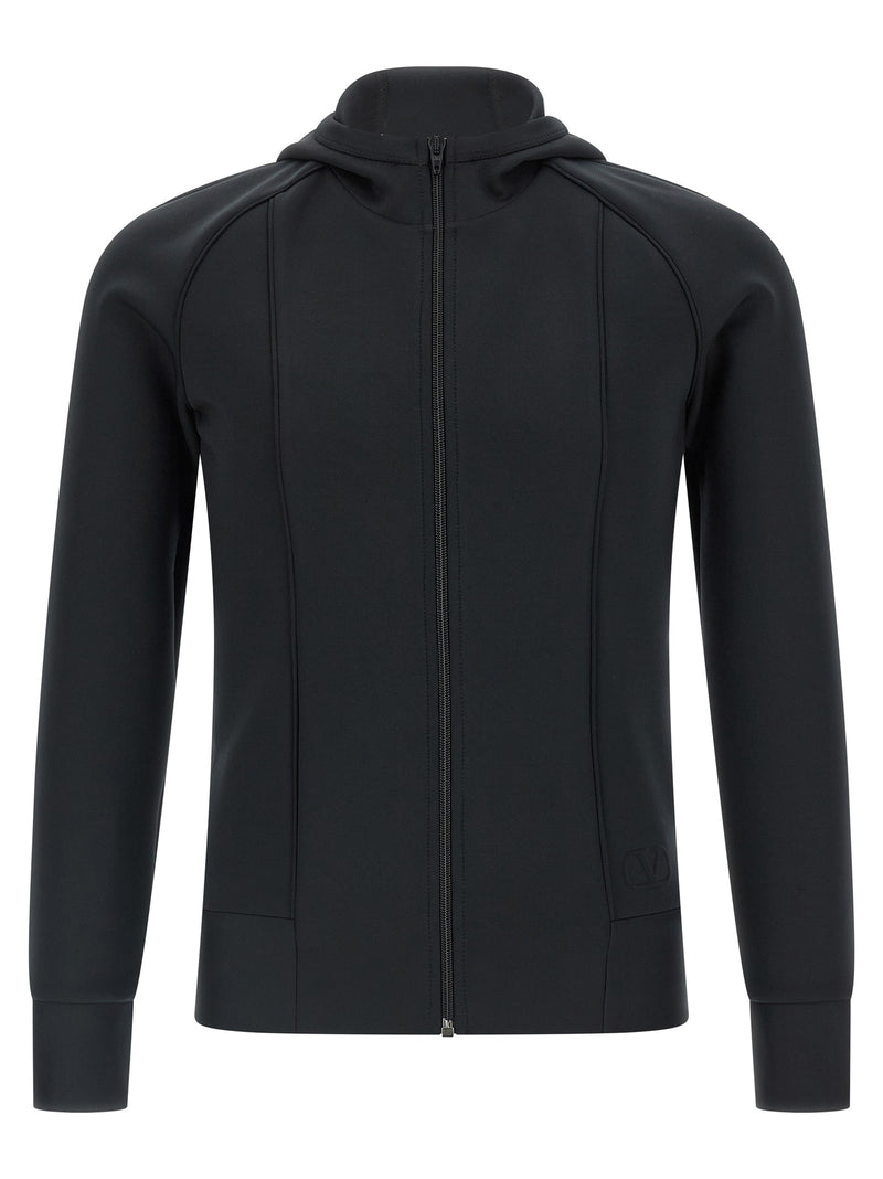Valentino Garavani Black Polyester Sweatshirt