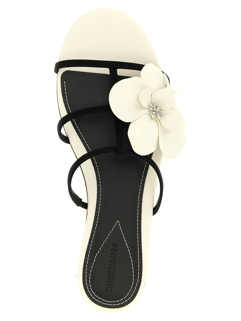 Zimmermann Bicolor Leather Slides for Women