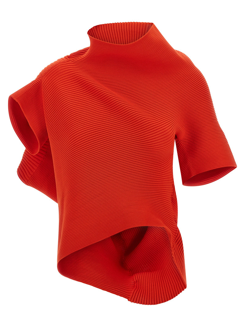 T-shirt multicolore en polyester Issey Miyake