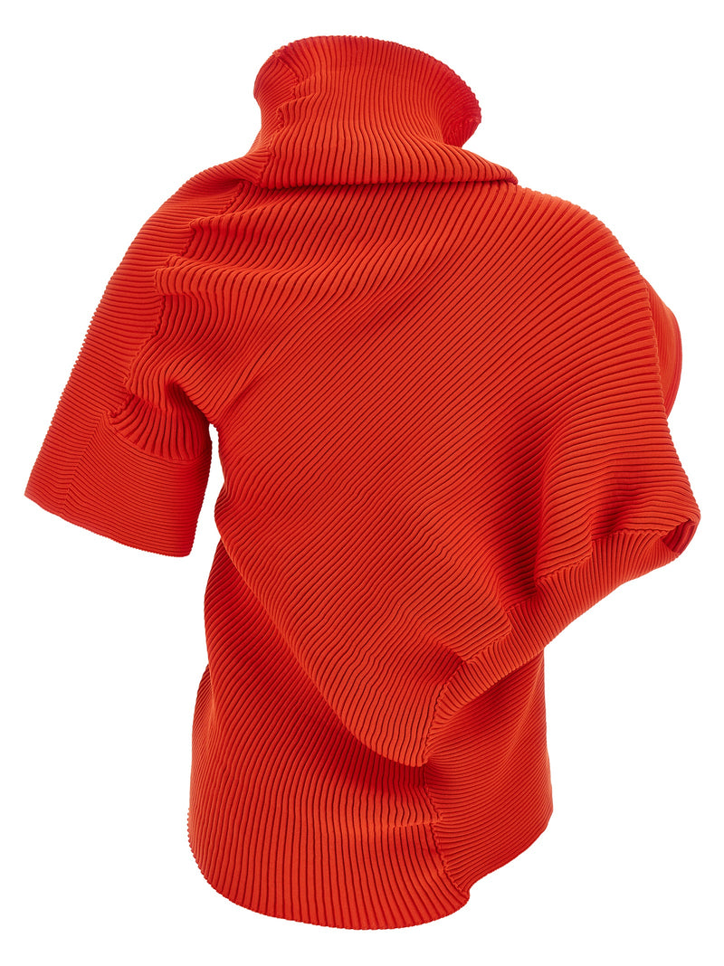 T-shirt multicolore en polyester Issey Miyake