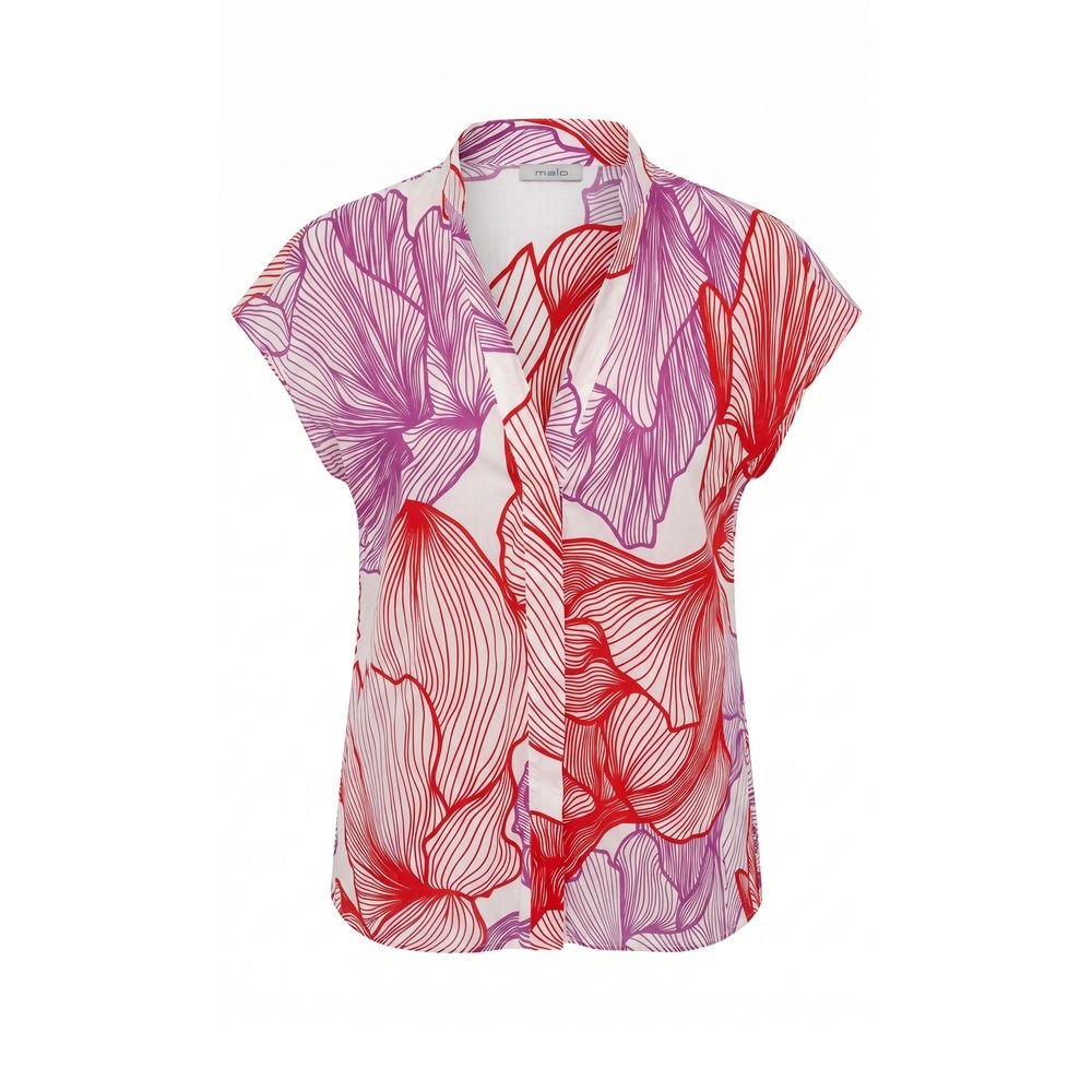Malo Red Cotton Women Shirt - Elegant Sleeveless Design