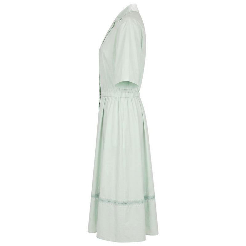 Malo Green Cotton Women Dress
