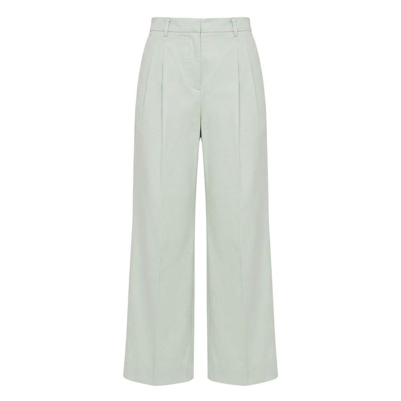 Malo Green Cotton Women Pants