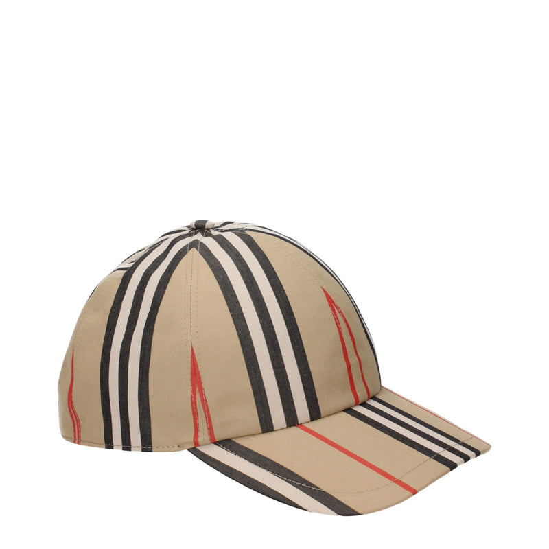 Casquette Burberry beige en coton (casquette de baseball)