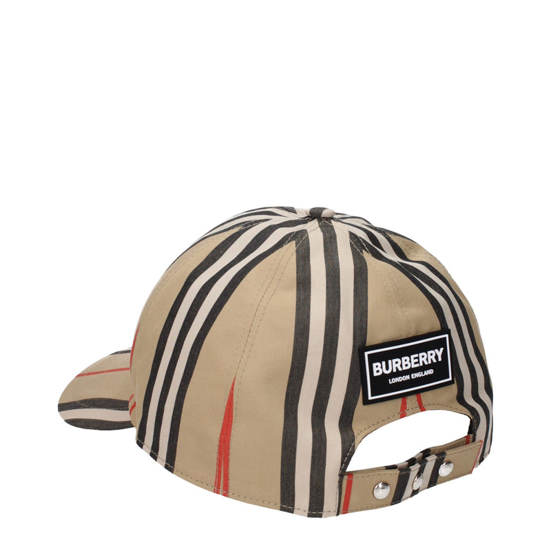 Casquette Burberry beige en coton (casquette de baseball)