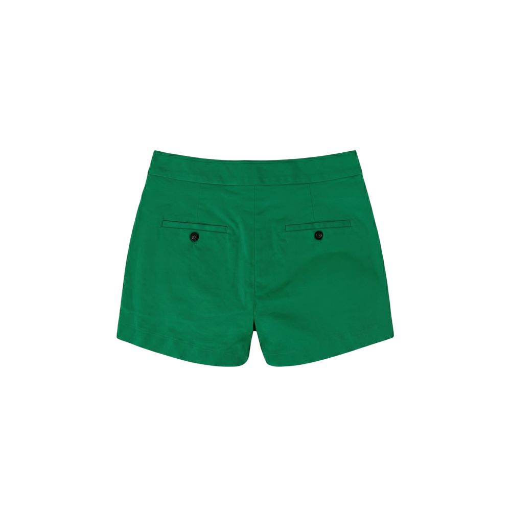 Malo Green Cotton Women's Shorts - Stylish & Comfortable