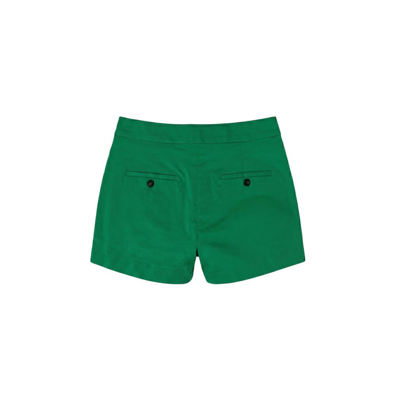 Malo Green Cotton Women's Shorts - Stylish & Comfortable