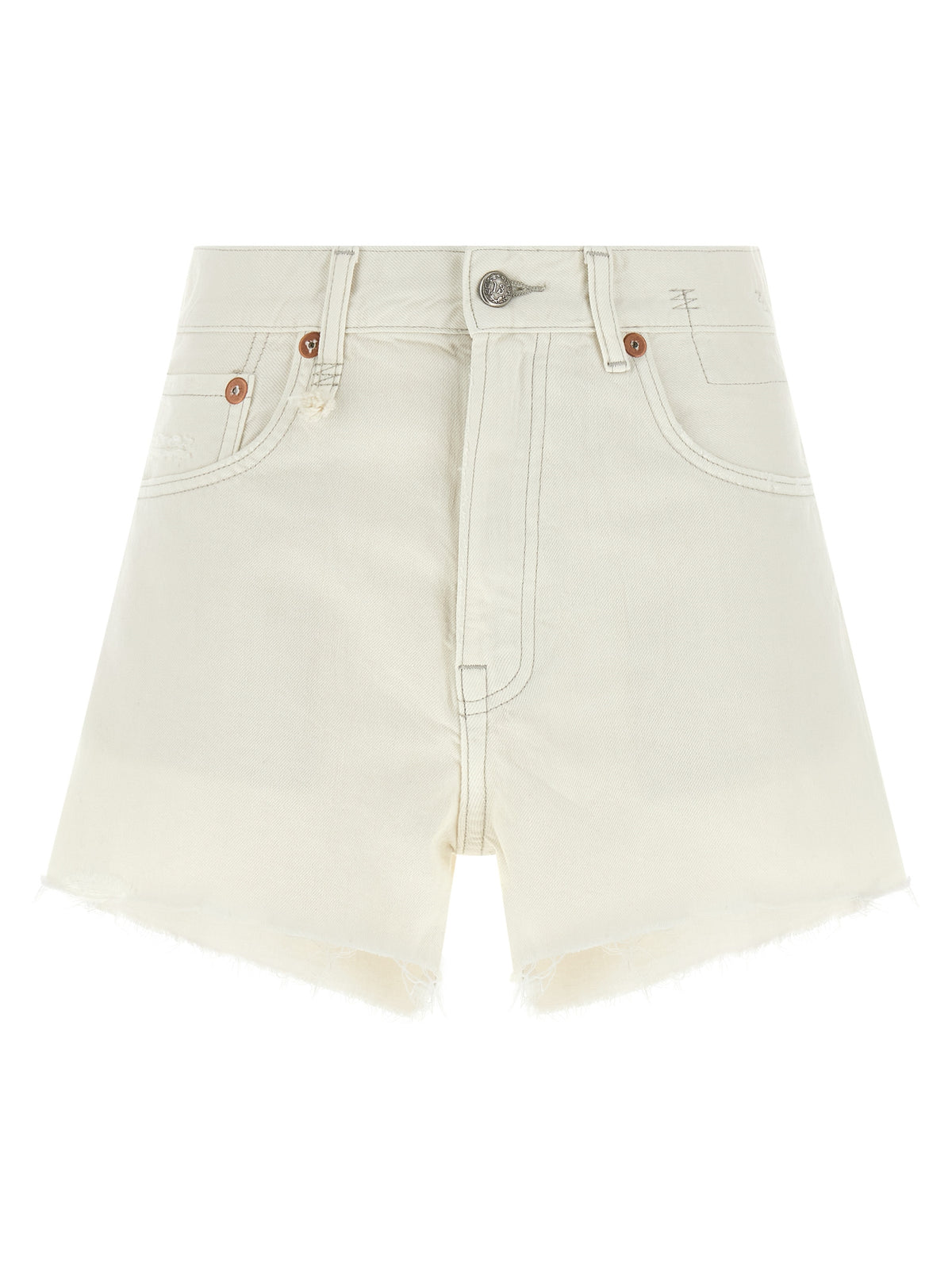 Short Bermuda R13 en coton blanc