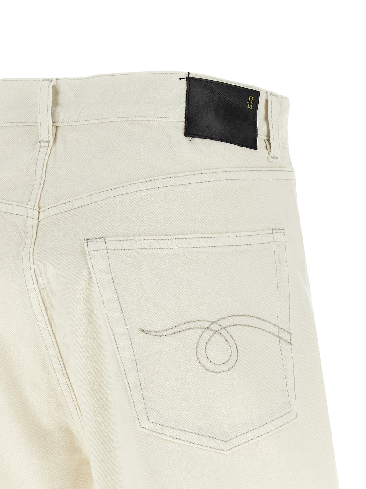 Short Bermuda R13 en coton blanc