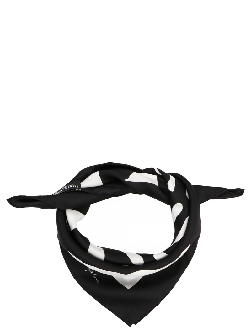 Foulard en soie bicolore Dolce & Gabbana