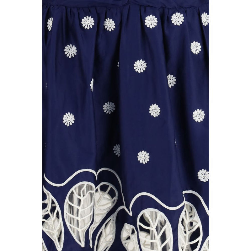 FARM RIO Blue Cotton Casual Dress