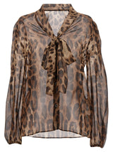 Chemisier en soie multicolore Dolce & Gabbana