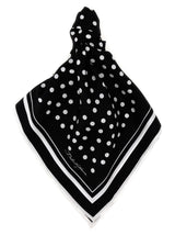 Dolce & Gabbana Bicolor Silk Scarf - Elegant Polka Dot Design
