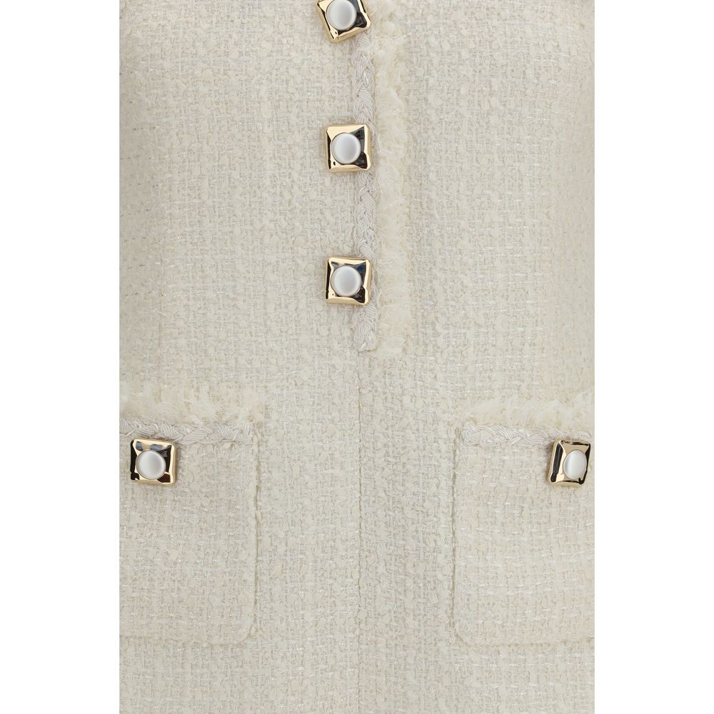 Robe décontractée Self-Portrait en polyamide beige