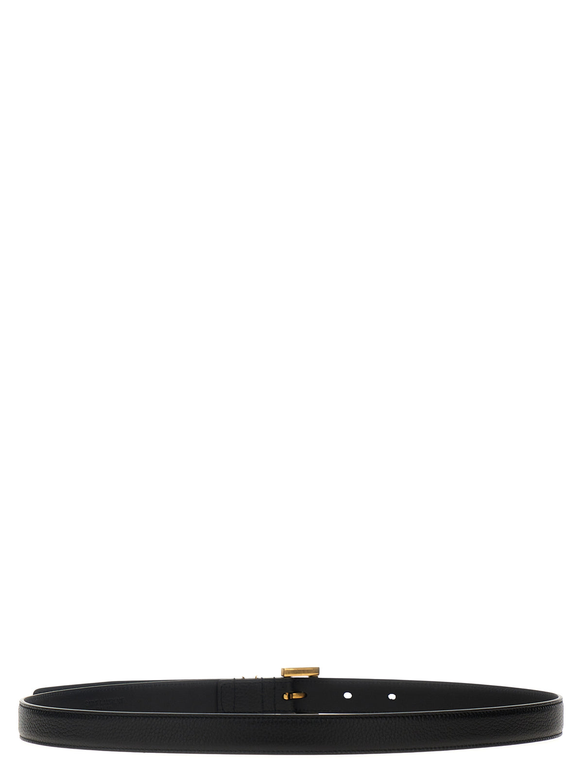 Ceinture Saint Laurent en veau noir
