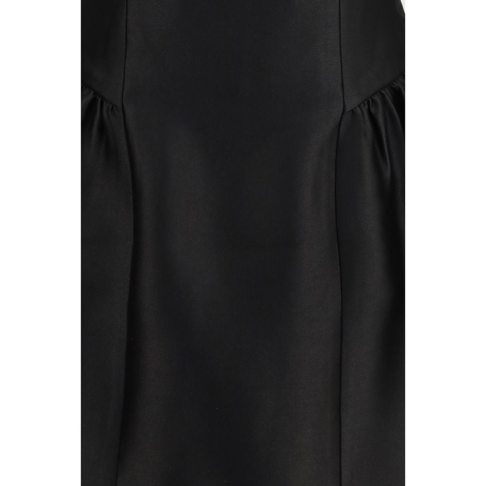 Self-Portrait Black Polyester Casual Dress