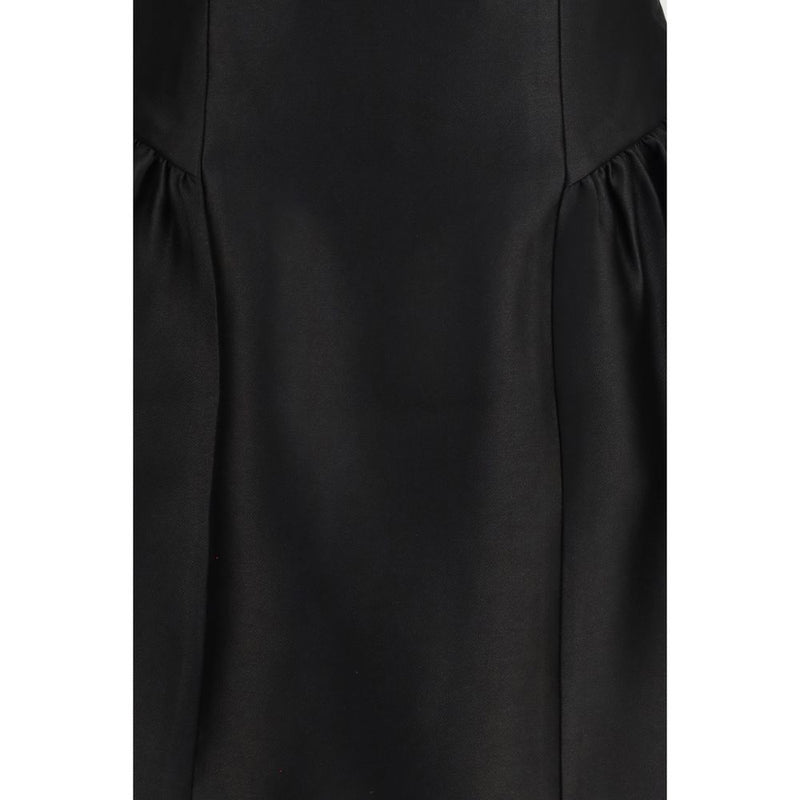 Self-Portrait Black Polyester Casual Dress