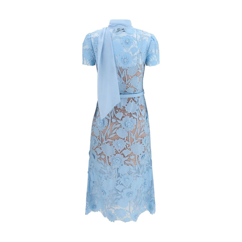 Robe décontractée Self-Portrait en polyester bleu