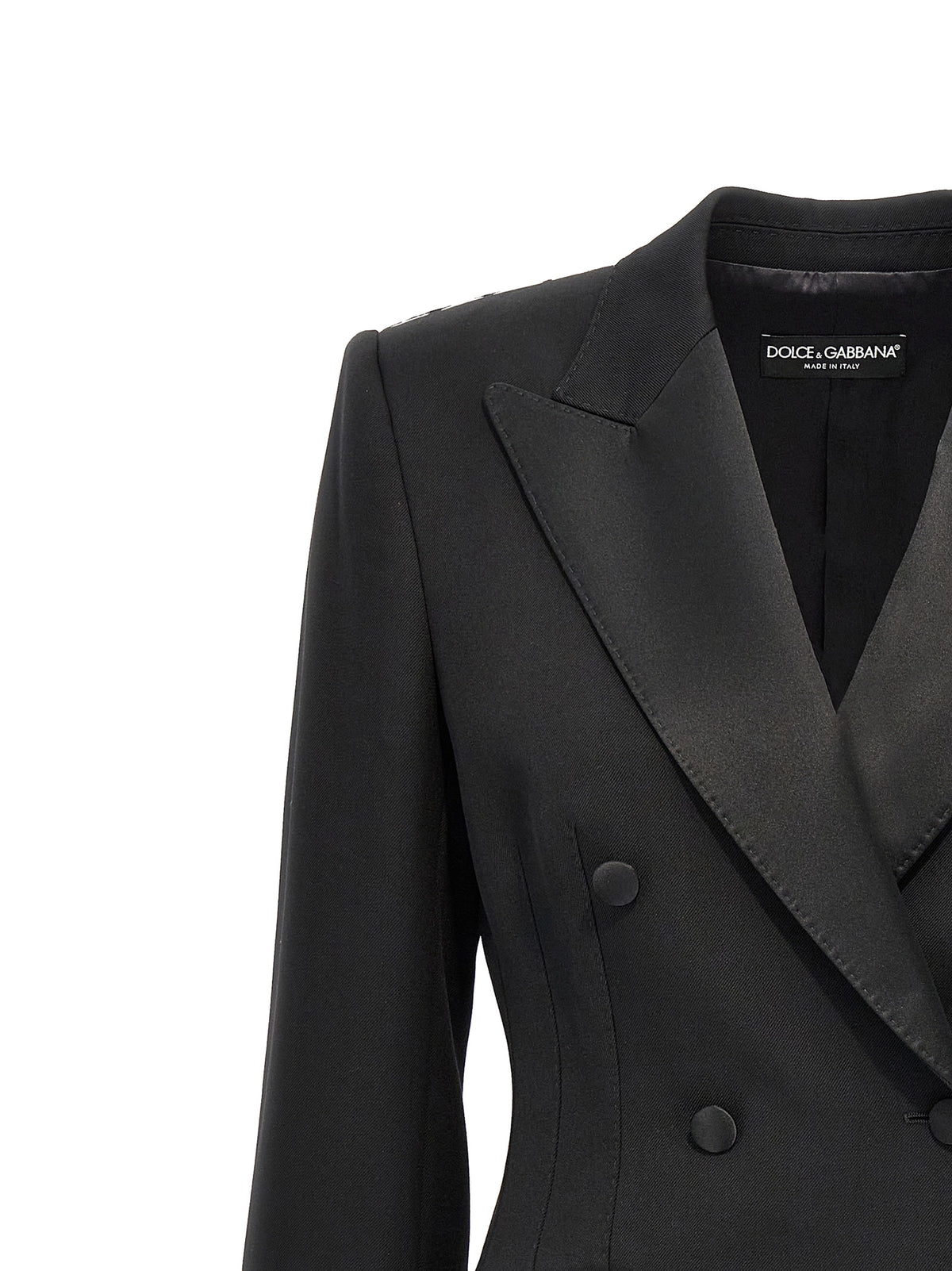 Dolce & Gabbana Turlington Black Virgin Wool Blazer