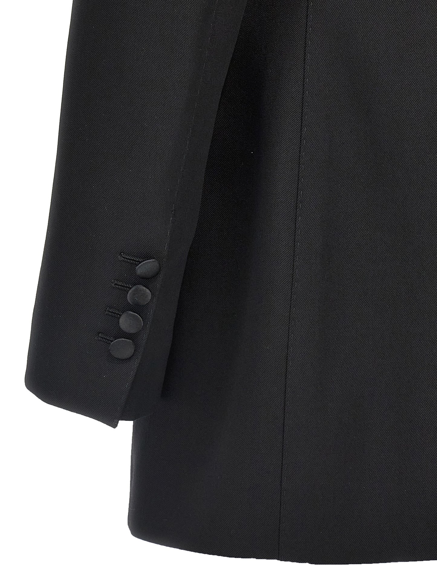 Dolce & Gabbana Black Virgin Wool Blazer