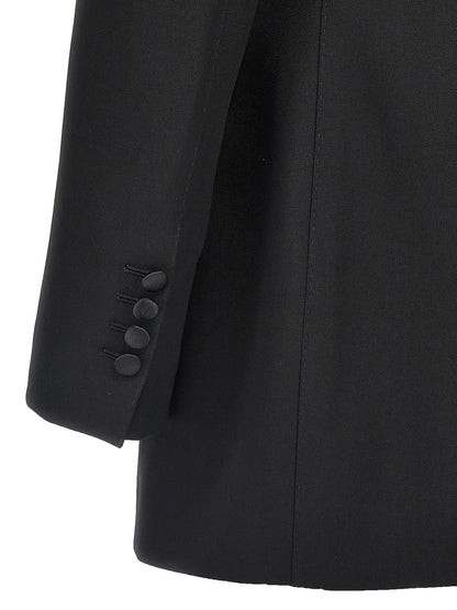 Dolce & Gabbana Black Virgin Wool Blazer