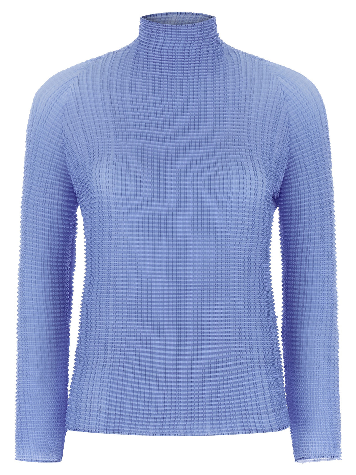 Chemisier Issey Miyake en polyester bleu