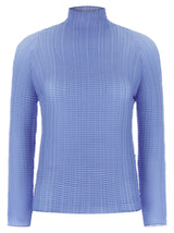 Chemisier Issey Miyake en polyester bleu