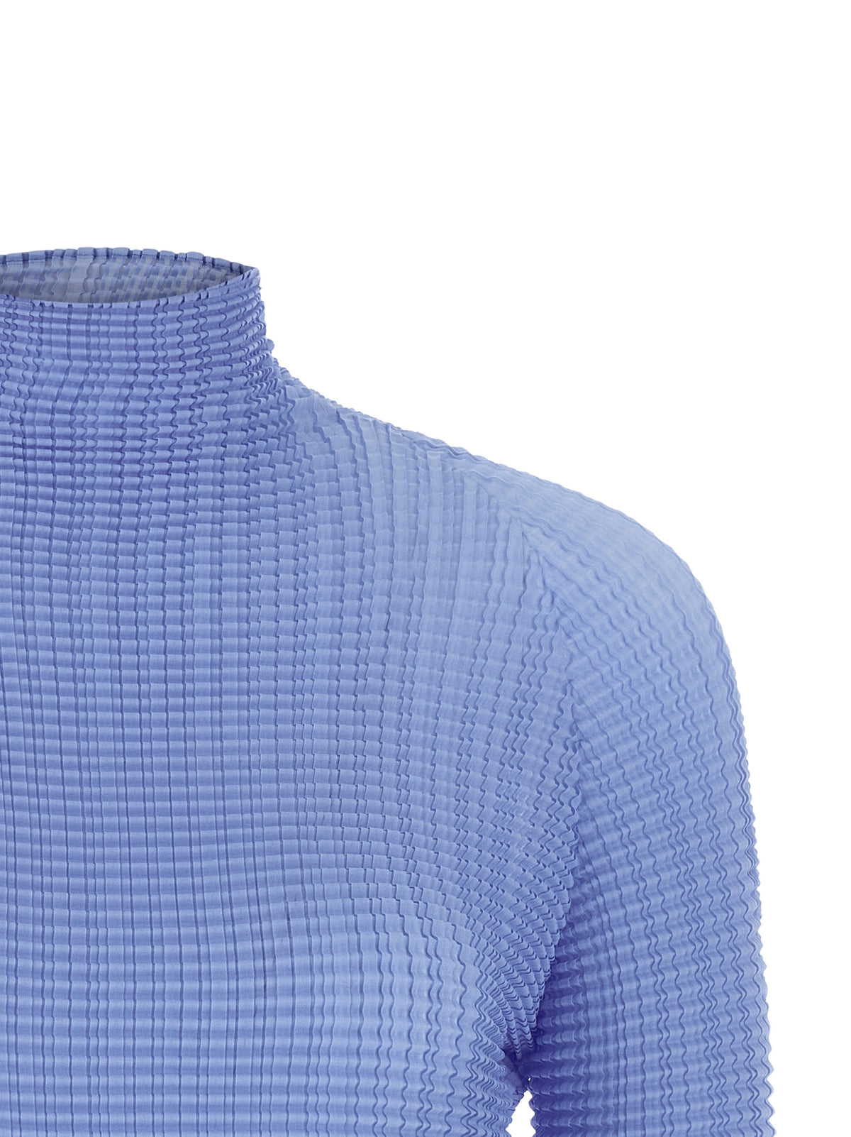 Chemisier Issey Miyake en polyester bleu