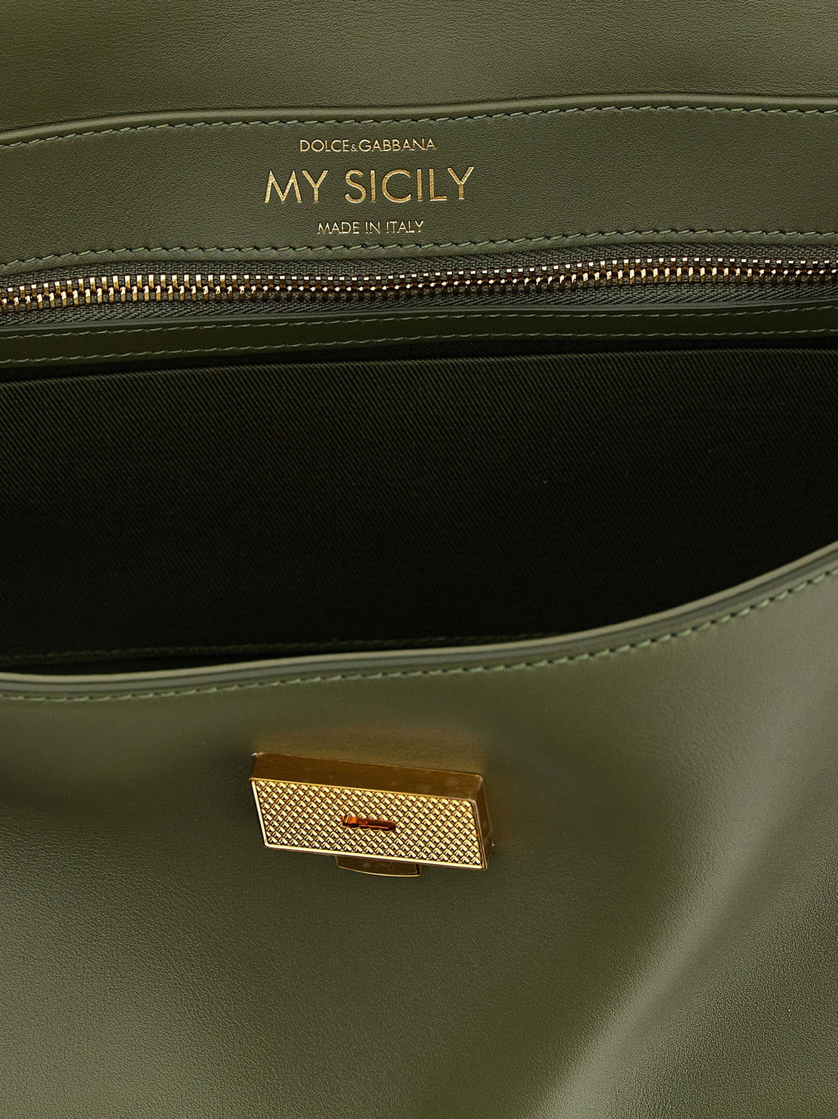 Dolce & Gabbana My Sicily Bicolor Calfskin Handbag