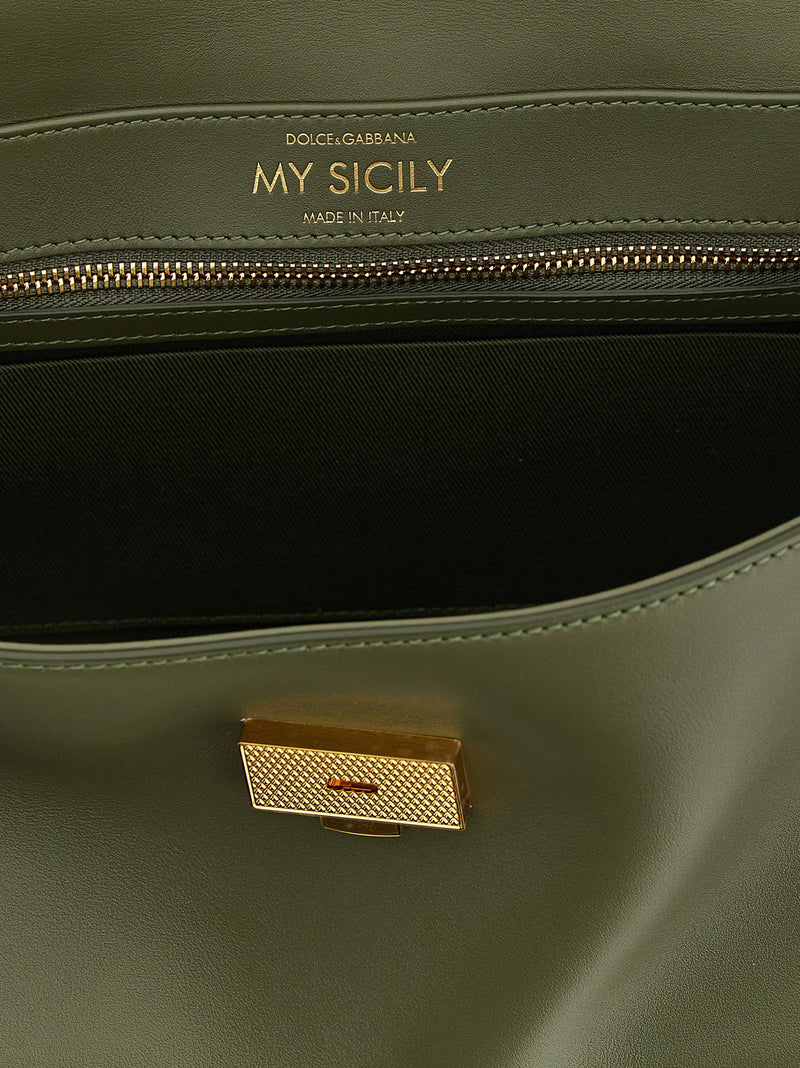 Dolce & Gabbana My Sicily Bicolor Calfskin Handbag