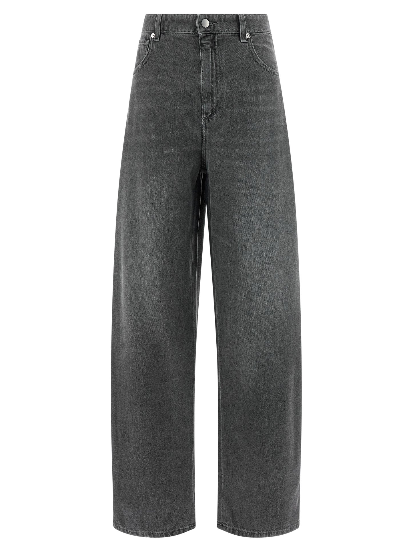 'S Max Mara Gray Cotton Cropped Jeans