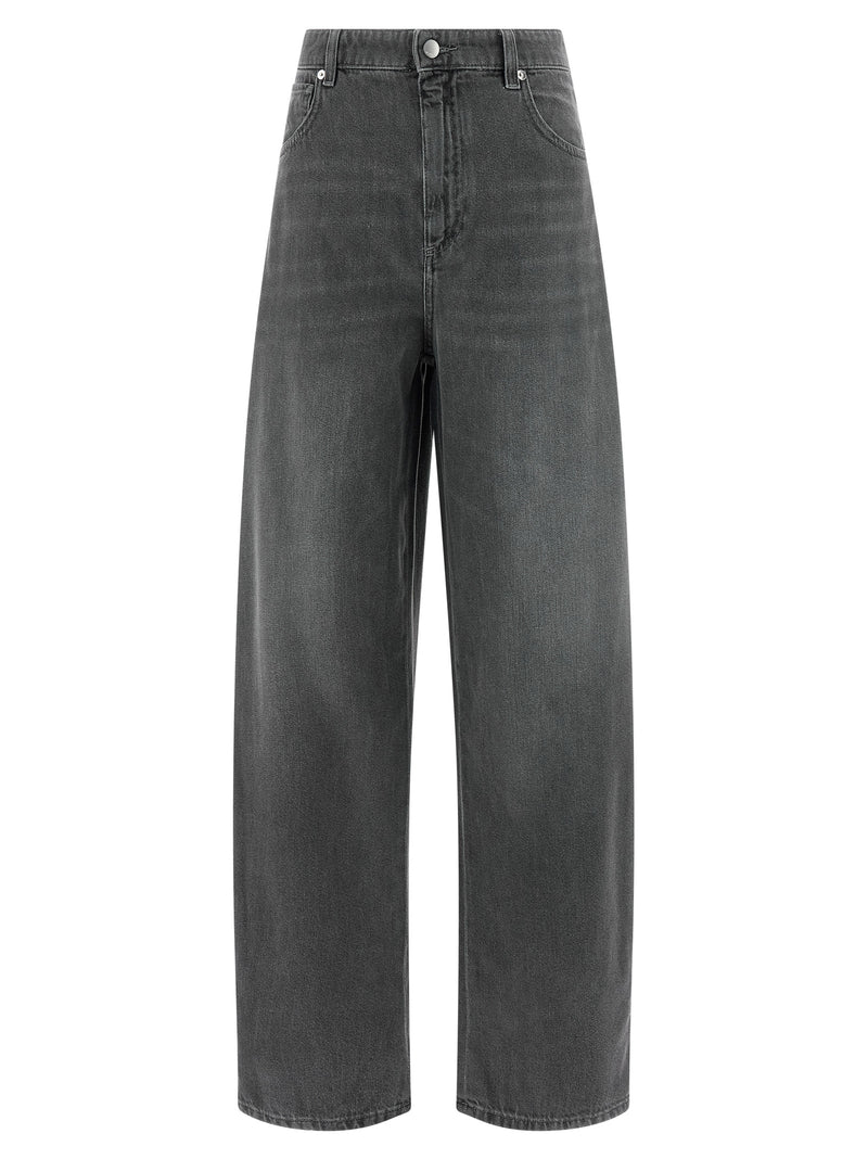 'S Max Mara Gray Cotton Cropped Jeans