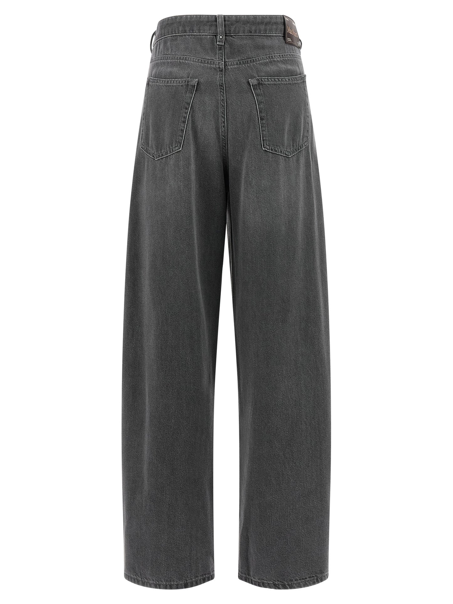 'S Max Mara Gray Cotton Cropped Jeans