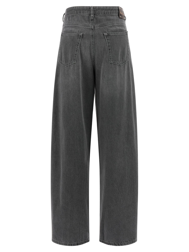'S Max Mara Gray Cotton Cropped Jeans