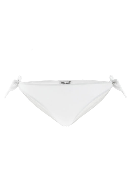 Brunello Cucinelli White Polyamide Swim Briefs for Women