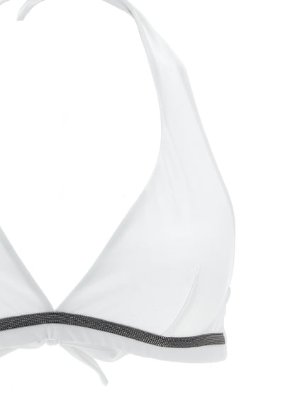 Brunello Cucinelli White Polyamide Bikini